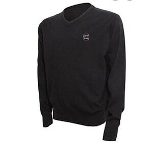 Vesi South Carolina Gamecocks Sweater Men’s Black V Neck Cotton blend size L USC